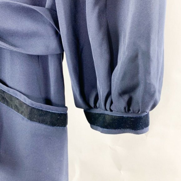 1901 Womens Blue Knee Length Shift Dress Size 6 - Picture 5 of 9